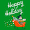 Boy's Mickey & Friends Happy Holiday Sled T-Shirt