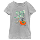 Girl's Mickey & Friends Happy Holiday Sled T-Shirt