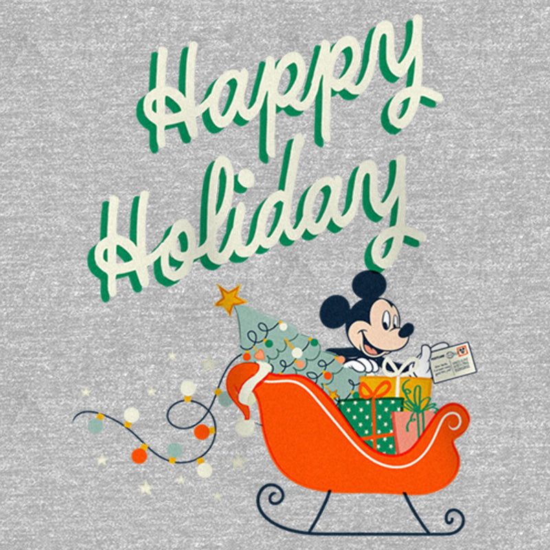 Girl's Mickey & Friends Happy Holiday Sled T-Shirt