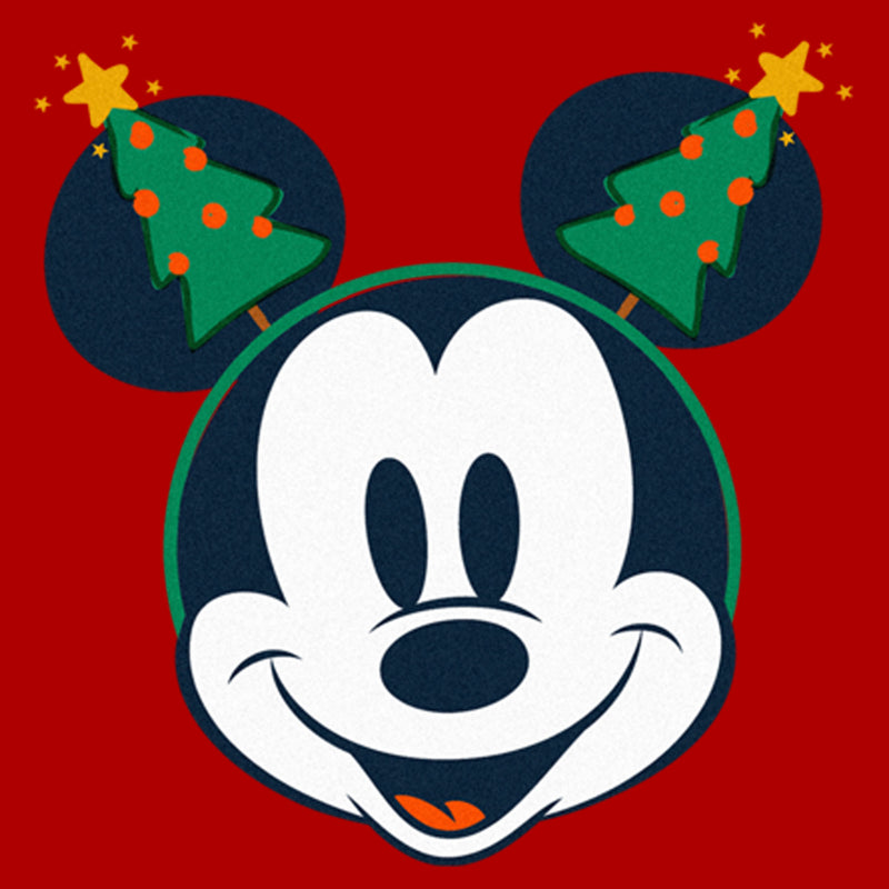 Men's Mickey & Friends Retro Christmas Tree Ears T-Shirt