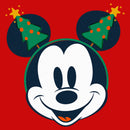 Boy's Mickey & Friends Retro Christmas Tree Ears T-Shirt