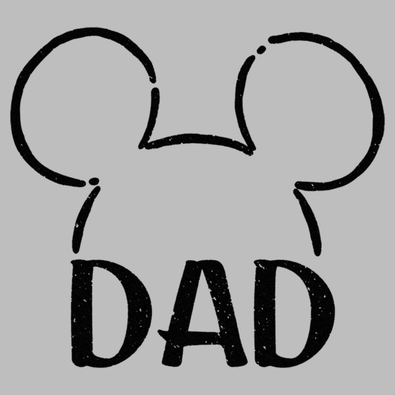 Men's Mickey & Friends Dad Line Ears T-Shirt