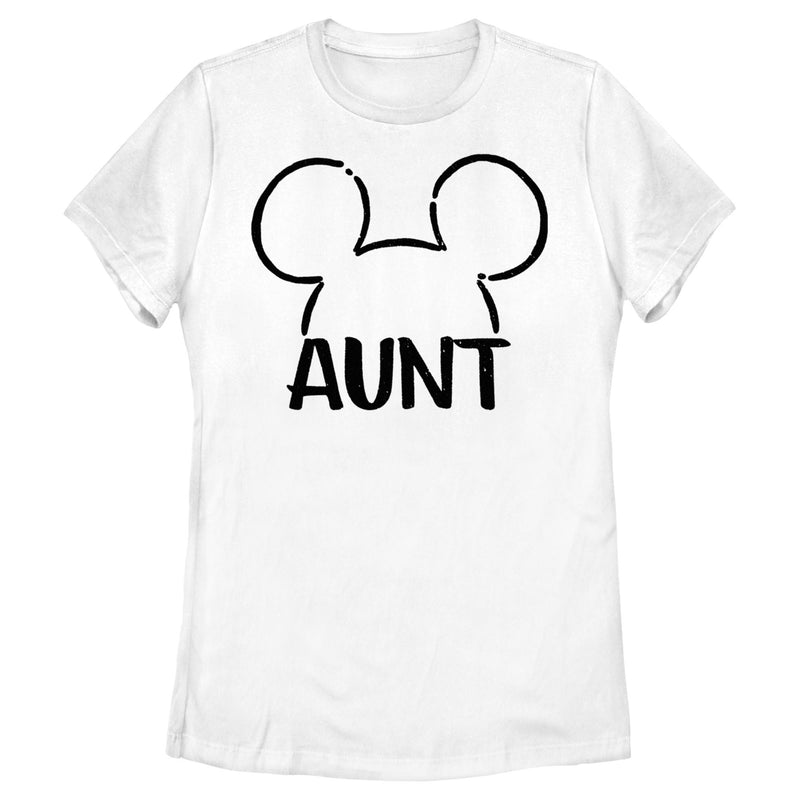 Women's Mickey & Friends Aunt Line Ears T-Shirt