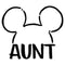 Women's Mickey & Friends Aunt Line Ears T-Shirt