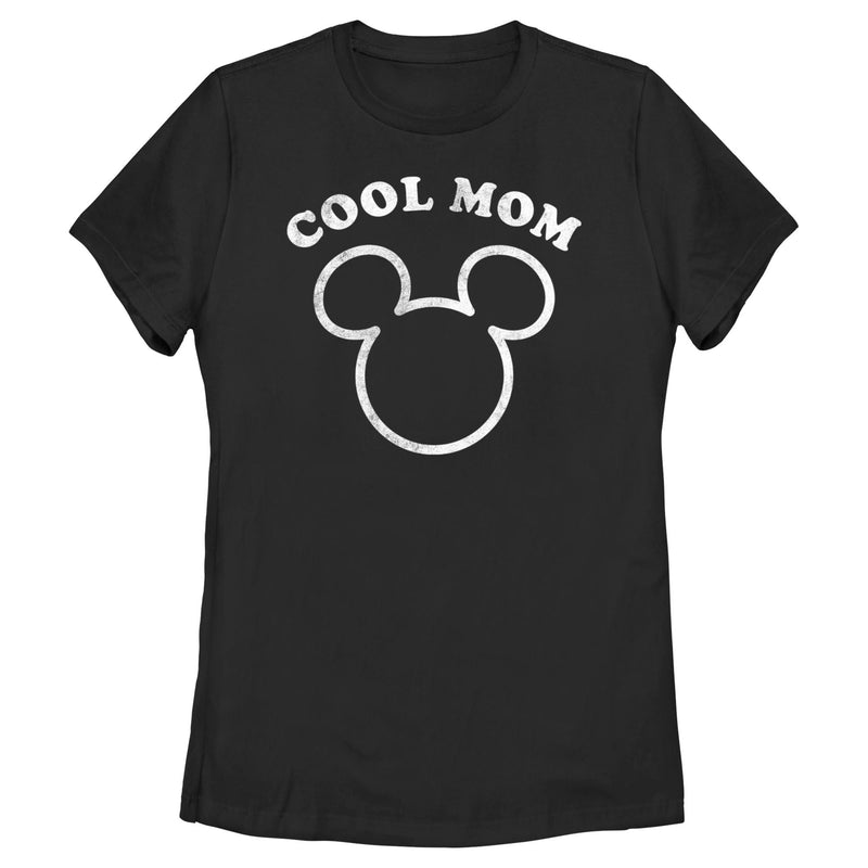 Women's Mickey & Friends Distressed Cool Mom T-Shirt
