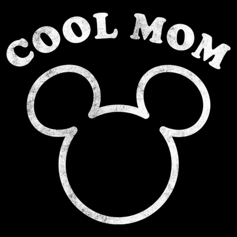 Women's Mickey & Friends Distressed Cool Mom T-Shirt