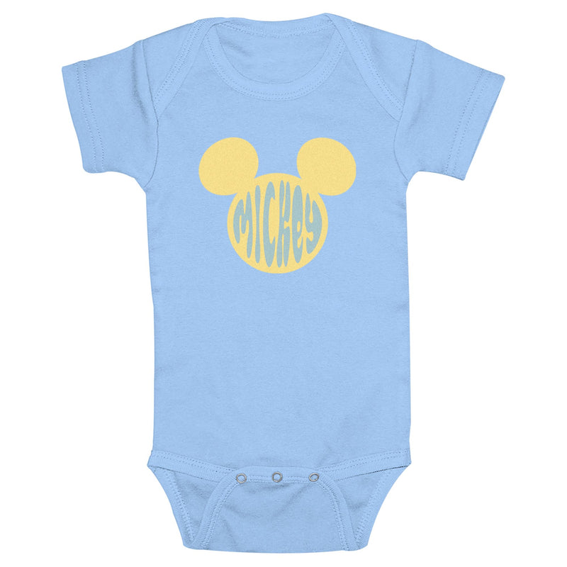 Infant's Mickey & Friends Retro Ears Logo Onesie