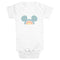 Infant's Mickey & Friends Minimalist Rainbow Onesie