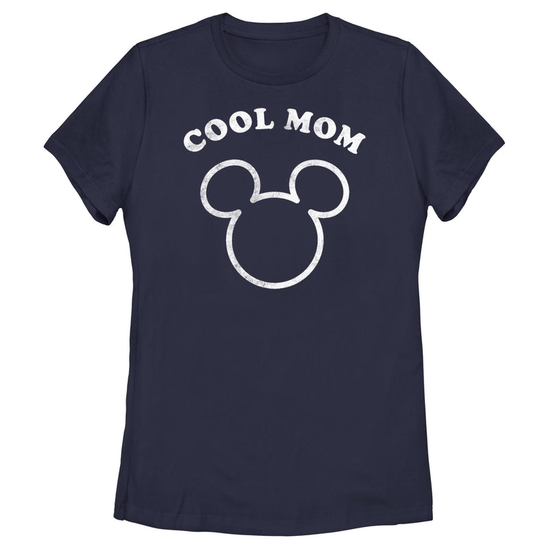 Women's Mickey & Friends Distressed Cool Mom T-Shirt