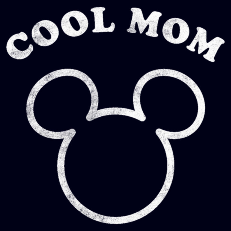 Women's Mickey & Friends Distressed Cool Mom T-Shirt