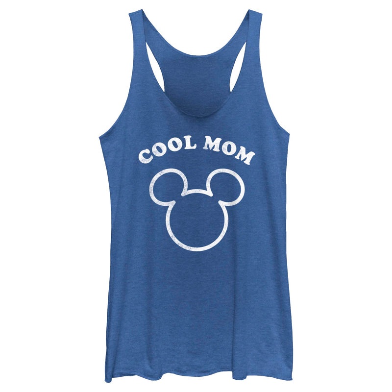 Women's Mickey & Friends Distressed Cool Mom Racerback Tank Top