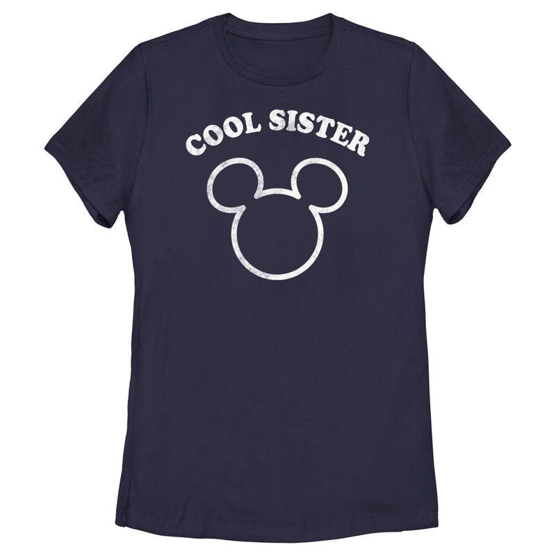 Women's Mickey & Friends Distressed Cool Sister T-Shirt