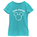 Girl's Mickey & Friends Distressed Cool Sister T-Shirt