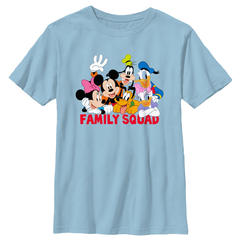 Boy's Mickey & Friends Family Squad T-Shirt