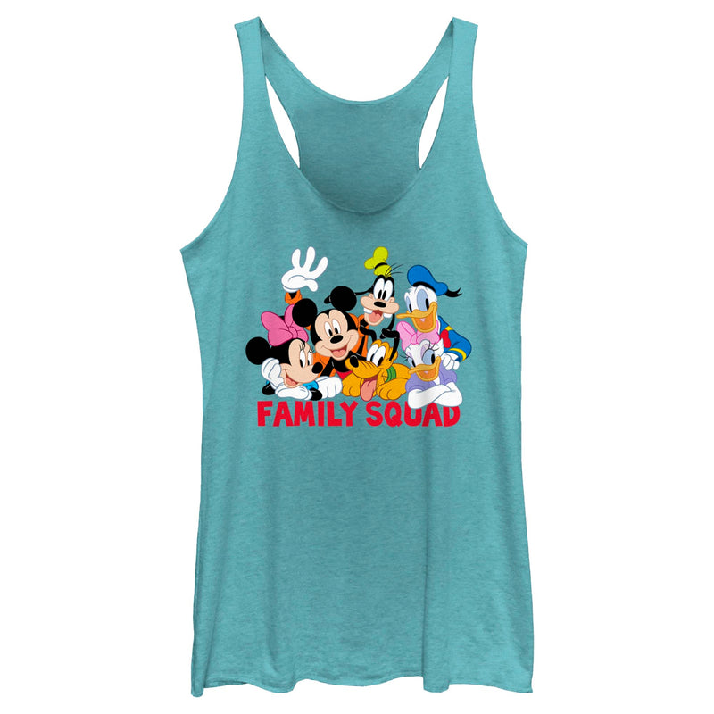 Women's Mickey & Friends Family Squad Racerback Tank Top