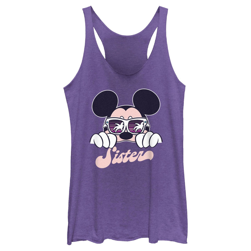 Women's Mickey & Friends Cool Summer Sister Racerback Tank Top