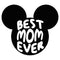 Men's Mickey & Friends Best Mom Ever Mouse Ears T-Shirt