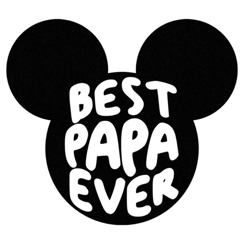 Men's Mickey & Friends Best Papa Ever Mouse Ears T-Shirt