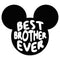 Men's Mickey & Friends Best Brother Ever Mouse Ears T-Shirt