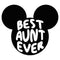 Women's Mickey & Friends Best Aunt Ever Mouse Ears T-Shirt