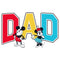 Men's Mickey & Friends Dad Collegiate T-Shirt