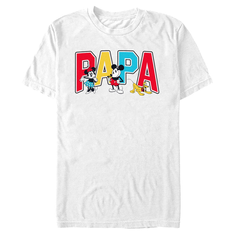 Men's Mickey & Friends Papa Collegiate T-Shirt