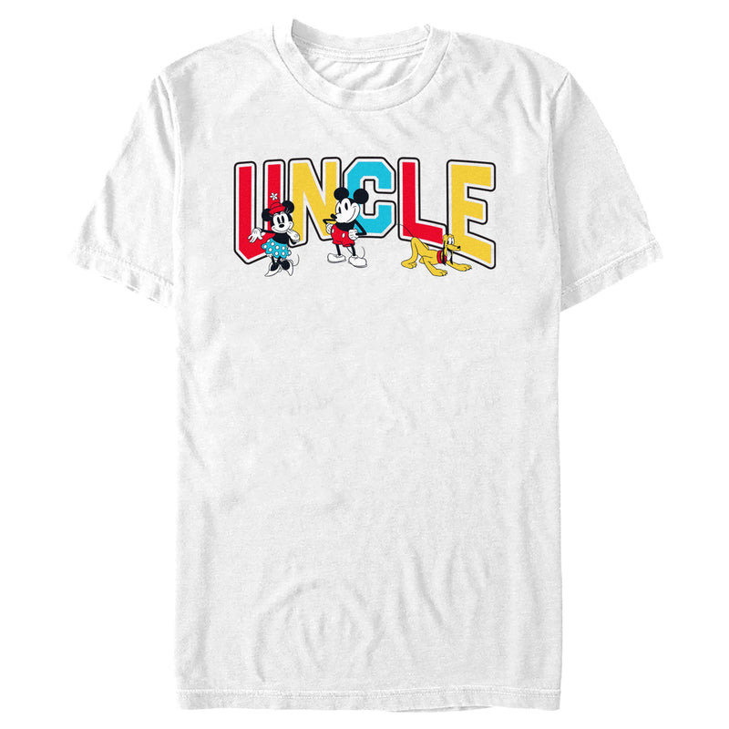 Men's Mickey & Friends Uncle Collegiate T-Shirt