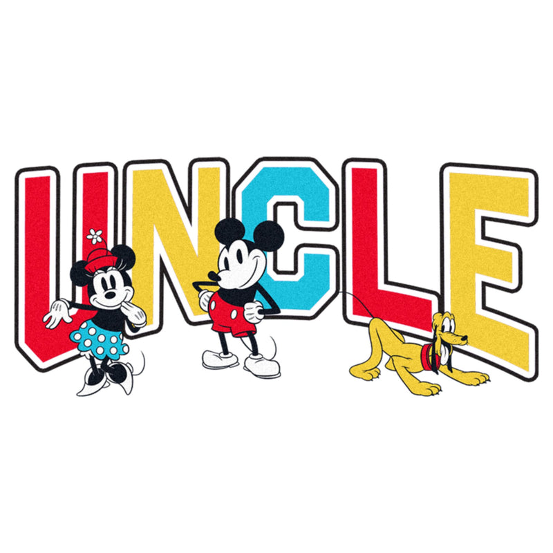 Men's Mickey & Friends Uncle Collegiate T-Shirt