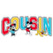 Men's Mickey & Friends Cousin Collegiate T-Shirt