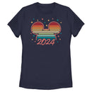 Women's Mickey & Friends Colorful Retro Sunset 2024 T-Shirt