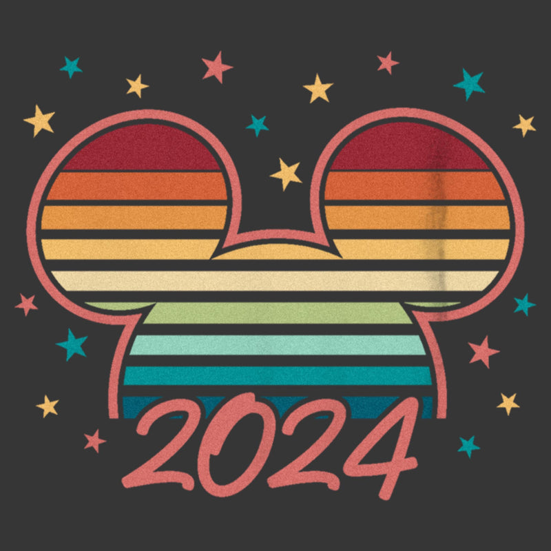 Boy's Mickey & Friends Colorful Retro Sunset 2024 T-Shirt