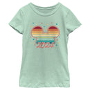 Girl's Mickey & Friends Colorful Retro Sunset 2024 T-Shirt