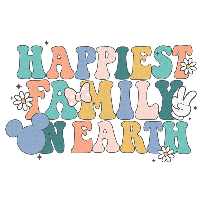 Men's Mickey & Friends Happiest Family On Earth T-Shirt