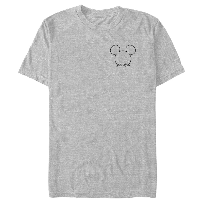 Men's Mickey & Friends Grandpa Small Logo T-Shirt