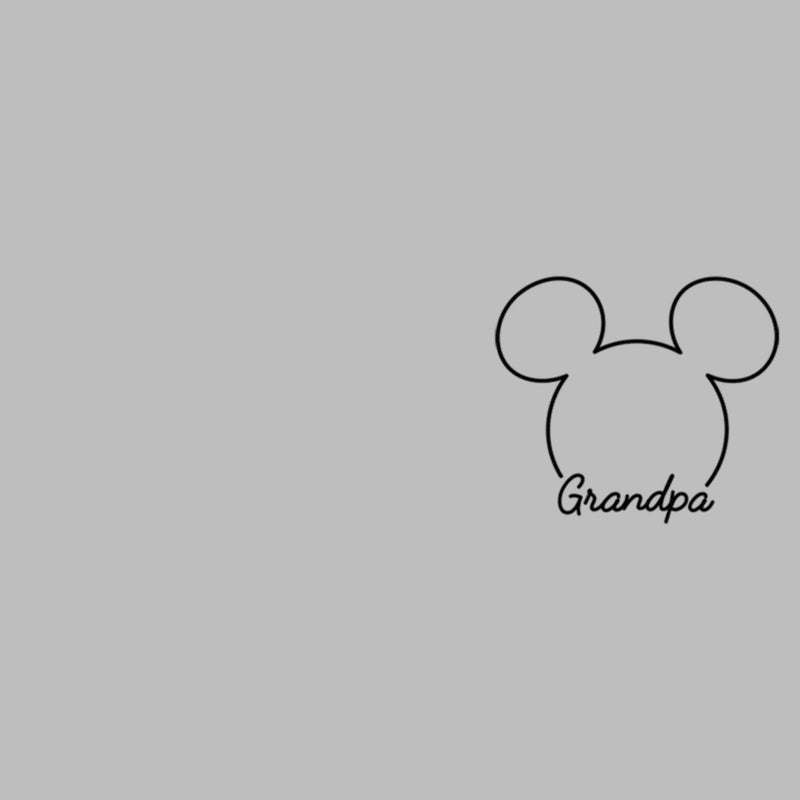 Men's Mickey & Friends Grandpa Small Logo T-Shirt