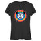 Junior's Minnie Mouse Rainbow Circle Portrait Bow T-Shirt