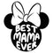 Women's Minnie Mouse Best Mama Ever Ears T-Shirt