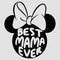 Women's Minnie Mouse Best Mama Ever Ears Racerback Tank Top