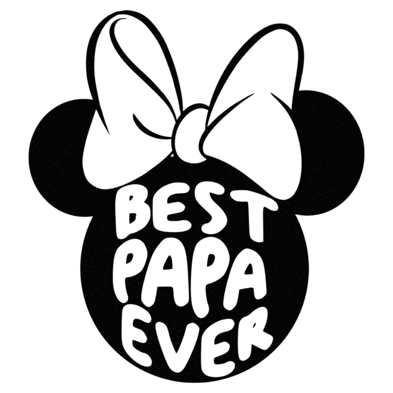 Men's Minnie Mouse Best Papa Ever Ears T-Shirt