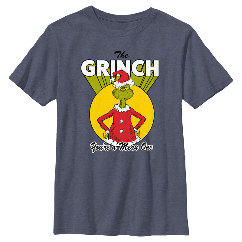 Boy's Dr. Seuss Christmas The Grinch You're a Mean One T-Shirt