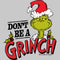 Toddler's Dr. Seuss Christmas Don’t Be a Grinch Santa Hat T-Shirt