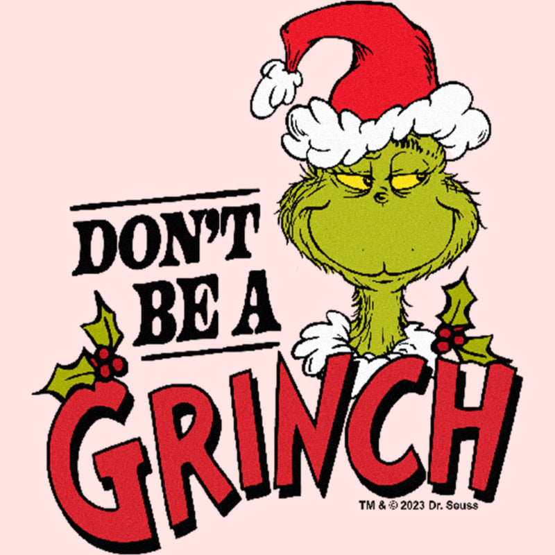 Toddler's Dr. Seuss Christmas Don’t Be a Grinch Santa Hat T-Shirt