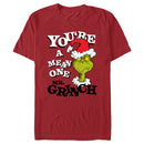 Men's Dr. Seuss Christmas Grinch You're a Mean One Portrait T-Shirt