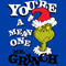 Men's Dr. Seuss Christmas Grinch You're a Mean One Portrait T-Shirt