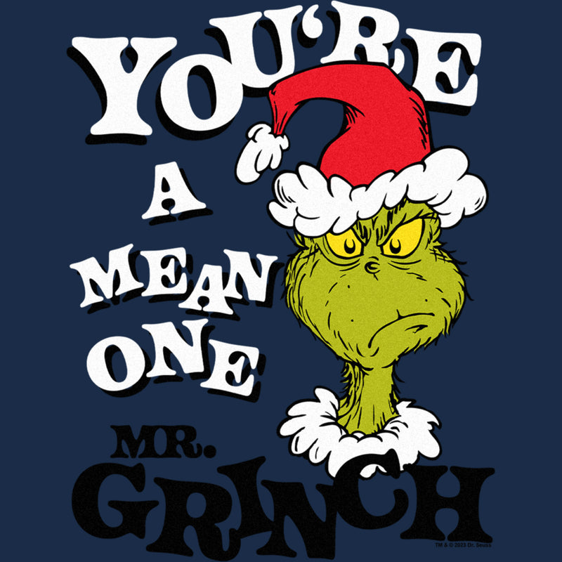 Men's Dr. Seuss Christmas Grinch You're a Mean One Portrait T-Shirt