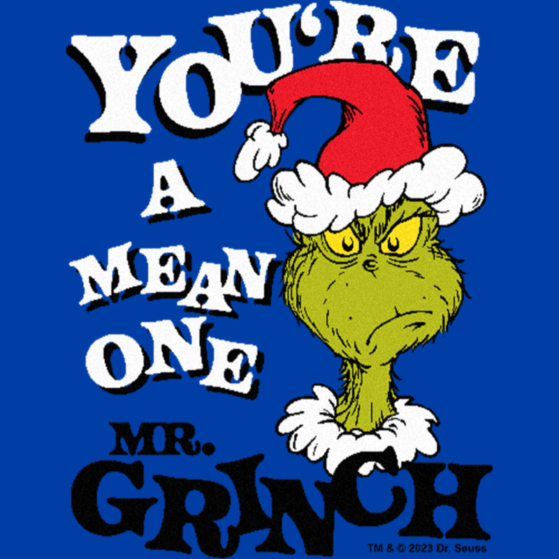 Dr. Seuss Christmas The Grinch You're a Mean One Portrait T-Shirt Target