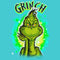 Girl's Dr. Seuss Airbrush Grinch T-Shirt