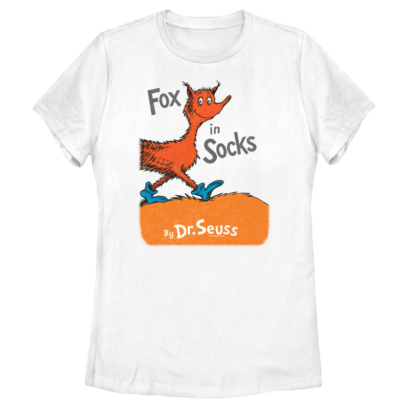 Women's Dr. Seuss Fox in Socks Book Cover T-Shirt