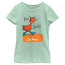 Girl's Dr. Seuss Fox in Socks Book Cover T-Shirt