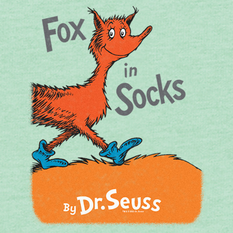 Girl's Dr. Seuss Fox in Socks Book Cover T-Shirt